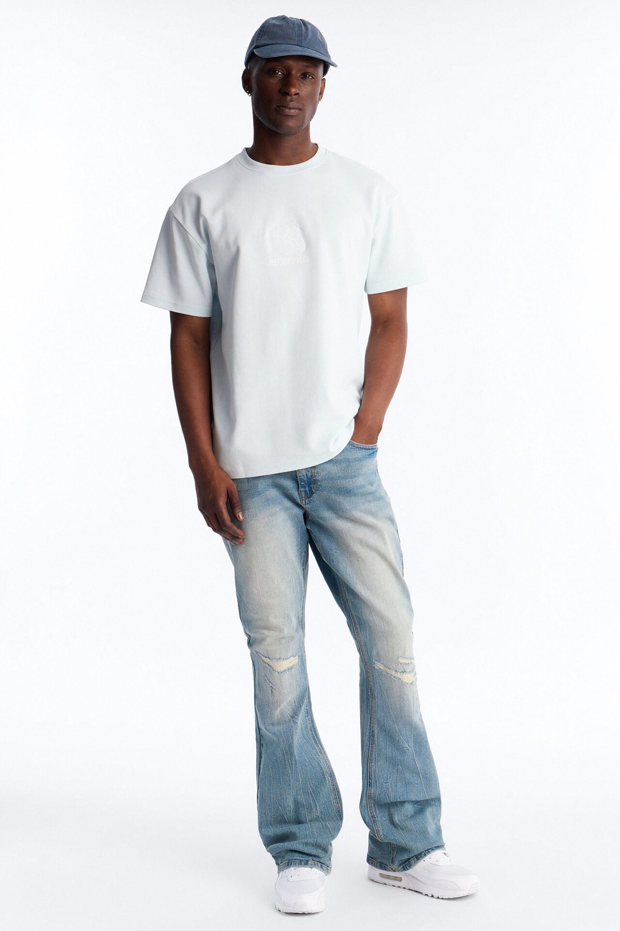 Art Registry Division Heavy Weight Short Sleeve Tee - Light Blue