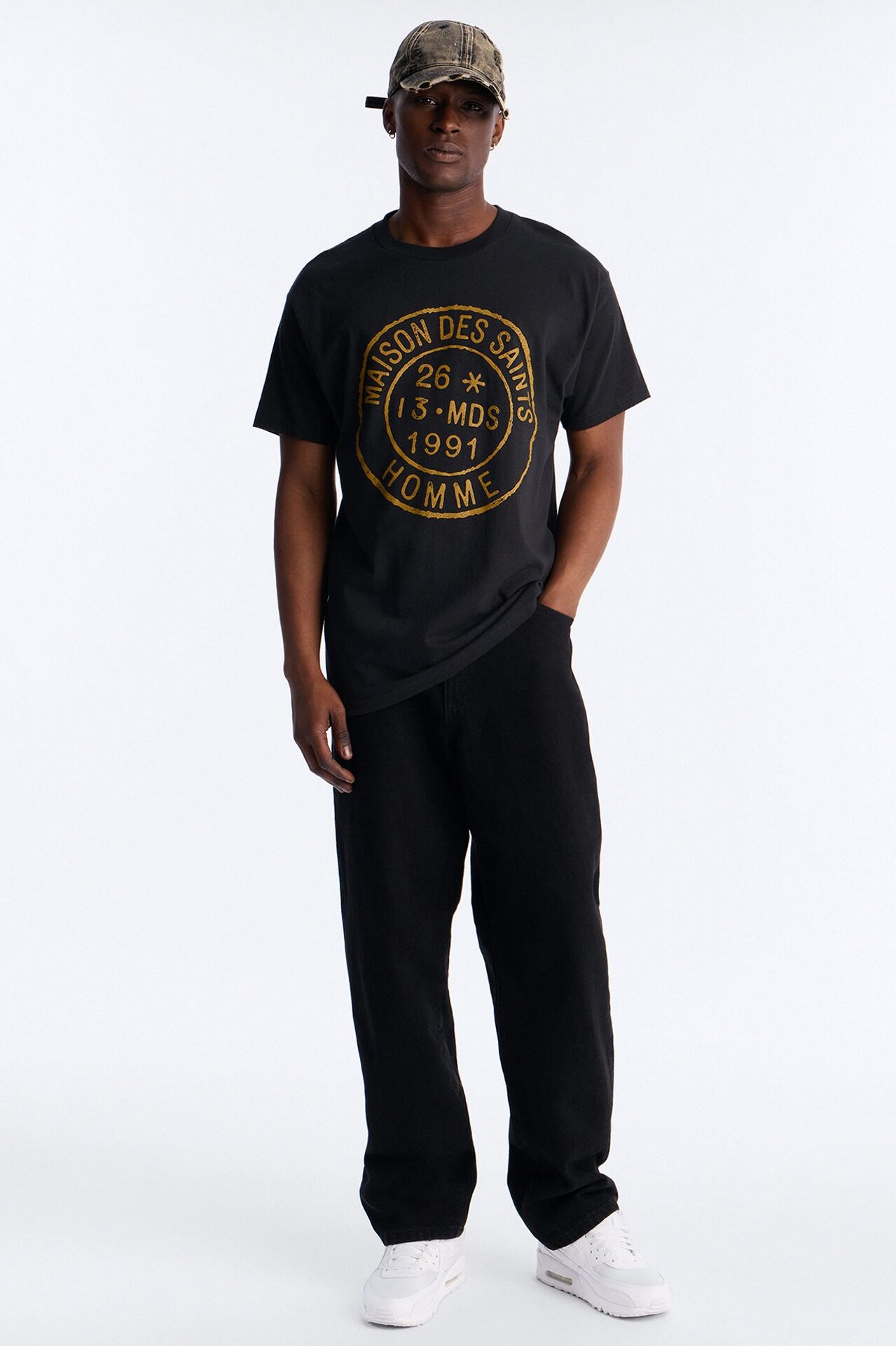 House Of The Saints Oversized Short Sleeve Tee - Black