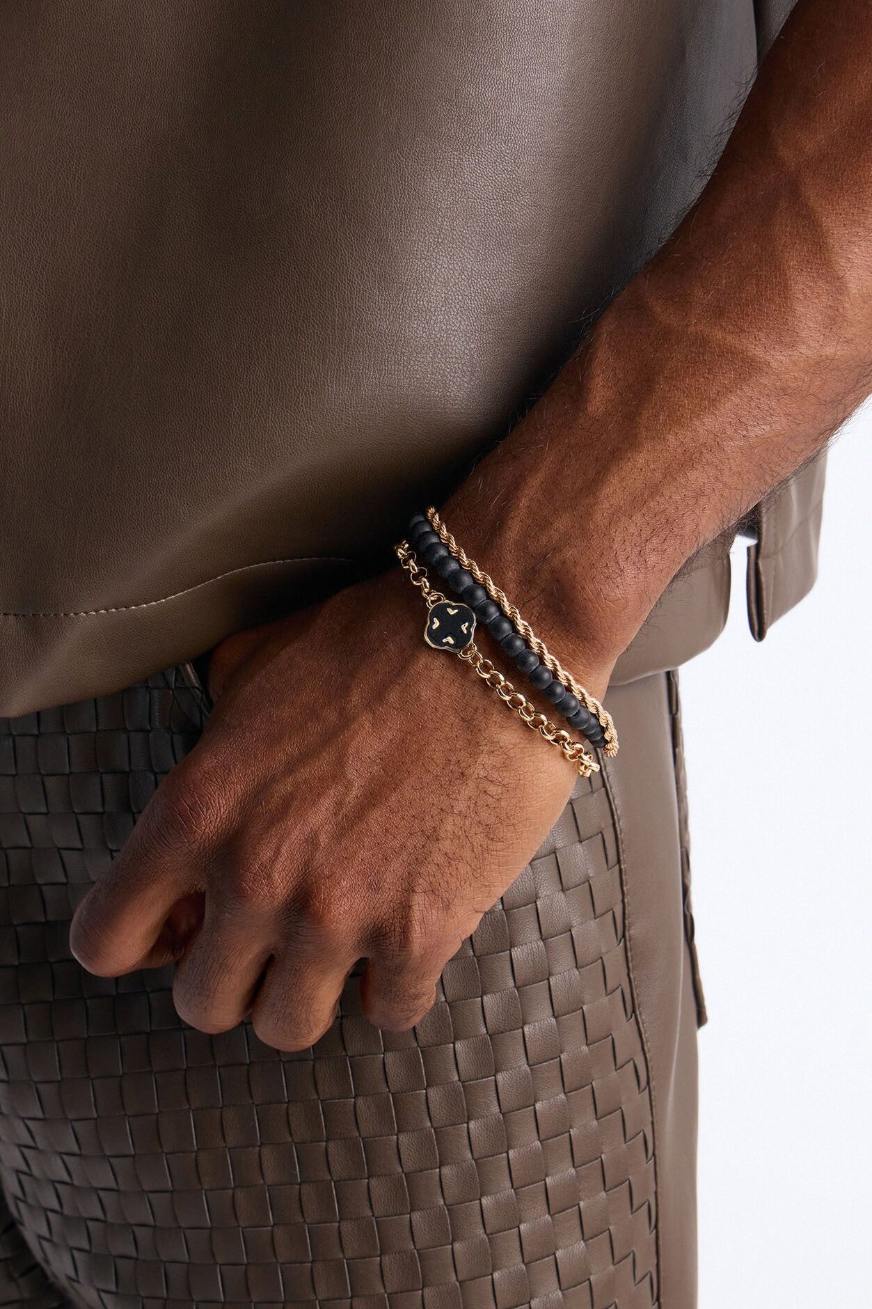 Long Overdue Bracelet Set - Gold