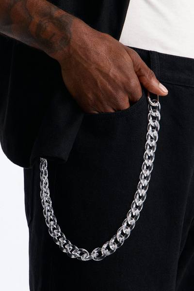 Thick Clear Cuban Link Pant Chain - Clear