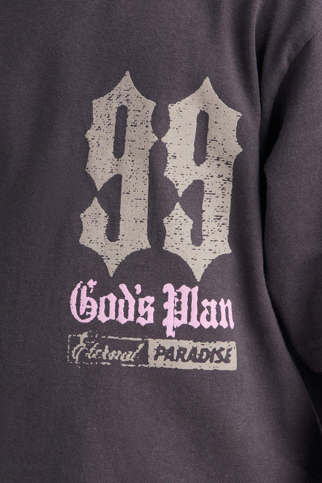 Mini Eternal Paradise God's Plan Short Sleeve Tee - Charcoal