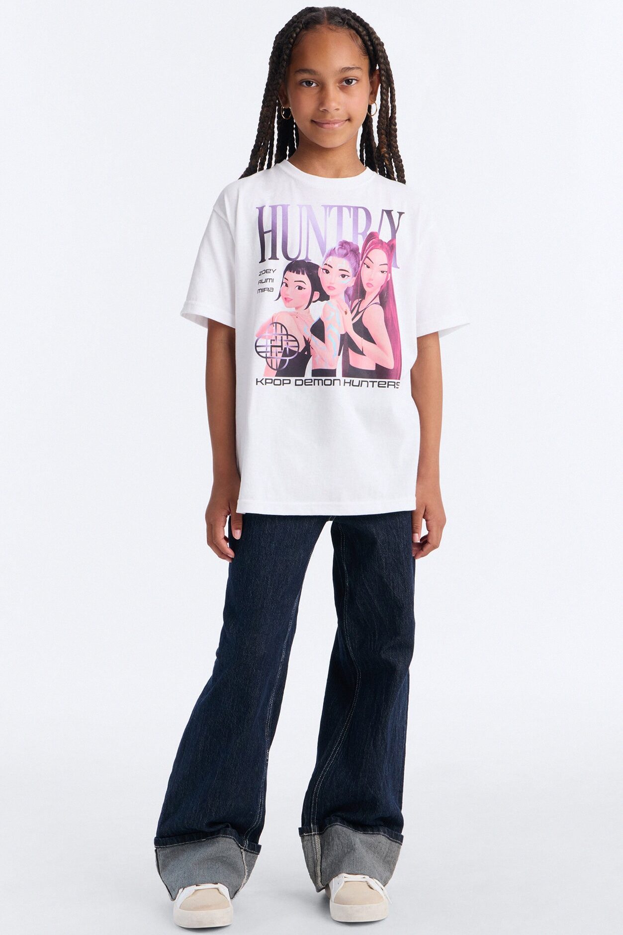 Mini Huntrix Short Sleeve Tee - White