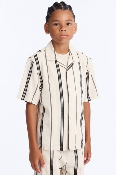 Mini All About It Button Down Shirt - Natural/Combo
