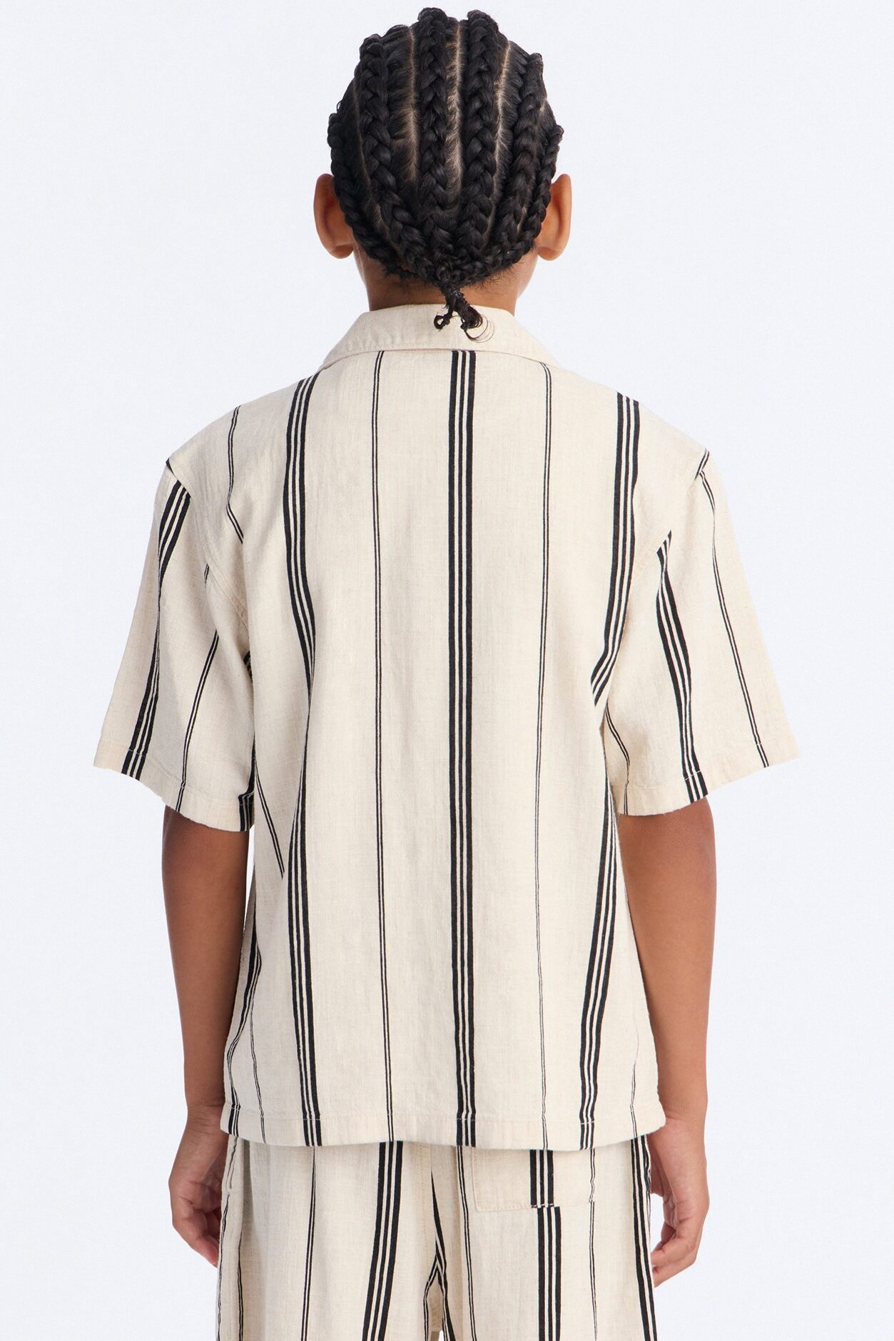 Mini All About It Button Down Shirt - Natural/Combo