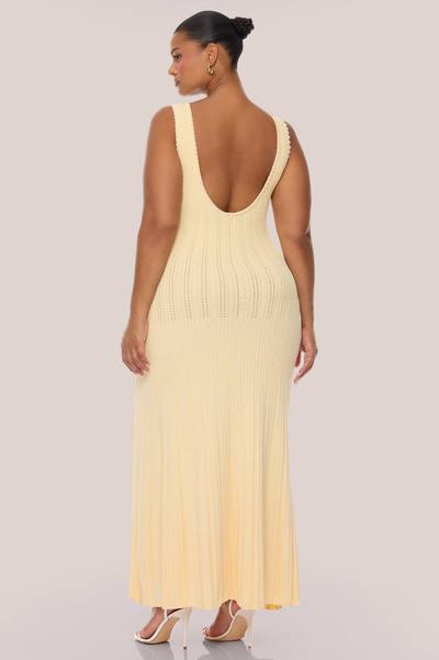 Sweet As Honey Embellished Maxi Dress - Yellow