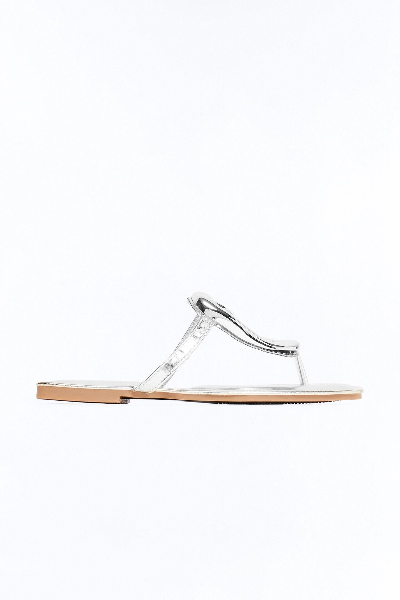 Malaysia Hardware Flip Flops - Silver