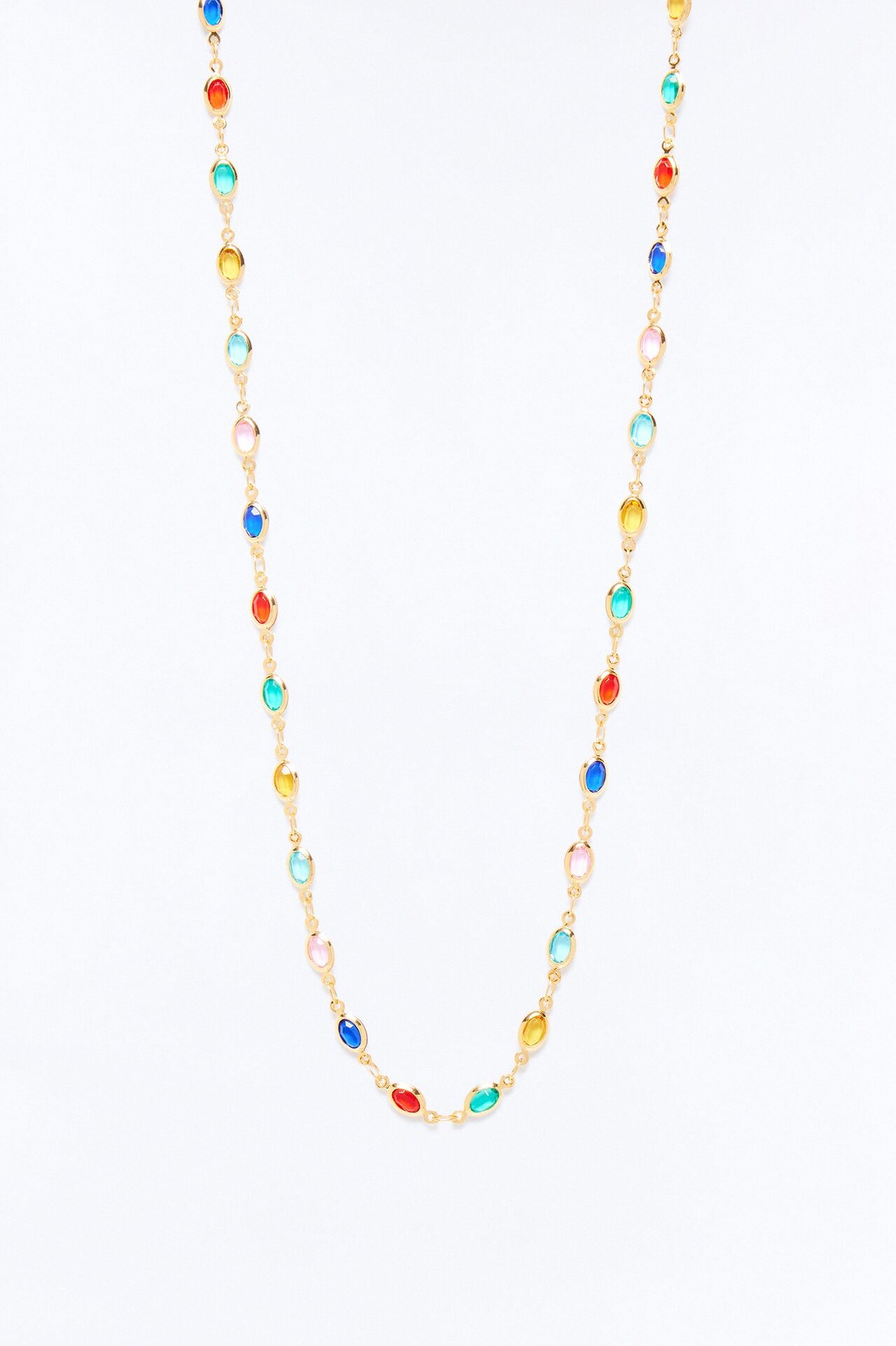 The Way It Goes Lariat Necklace - Multi Color