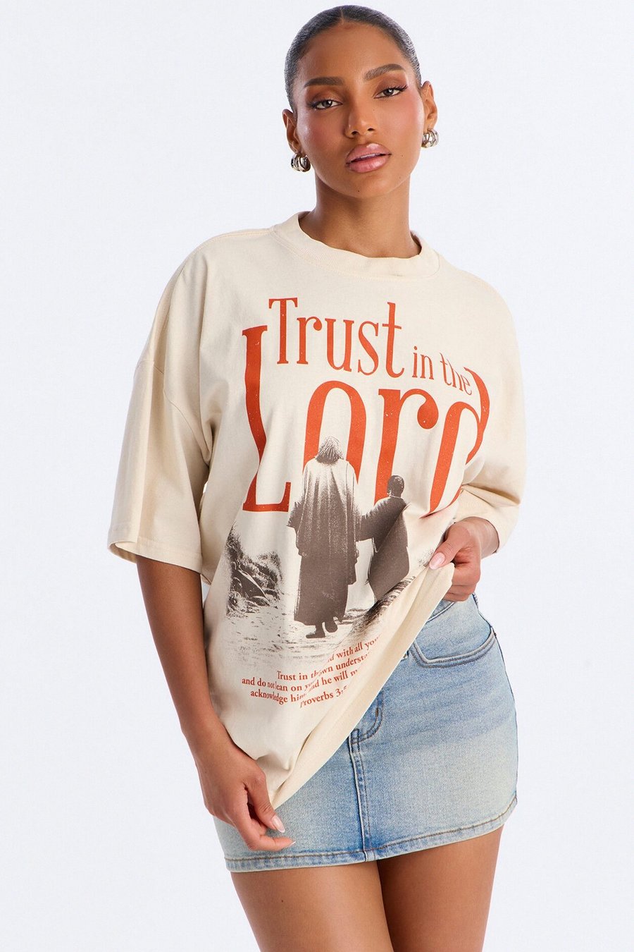Trust In The Lord Tee - White