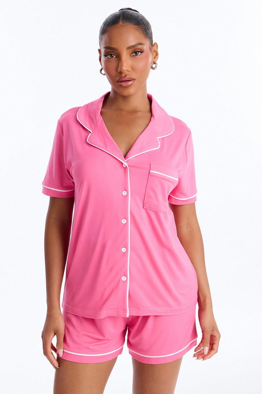 Ready For Bed PJ Short Set - Pink