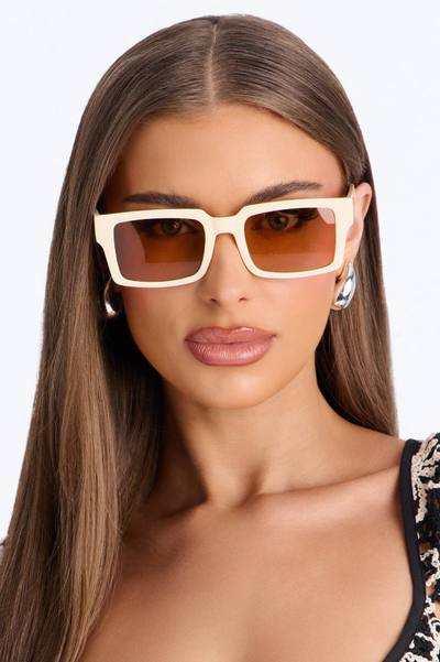 Same Day Different Girl Square Sunglasses - Ivory