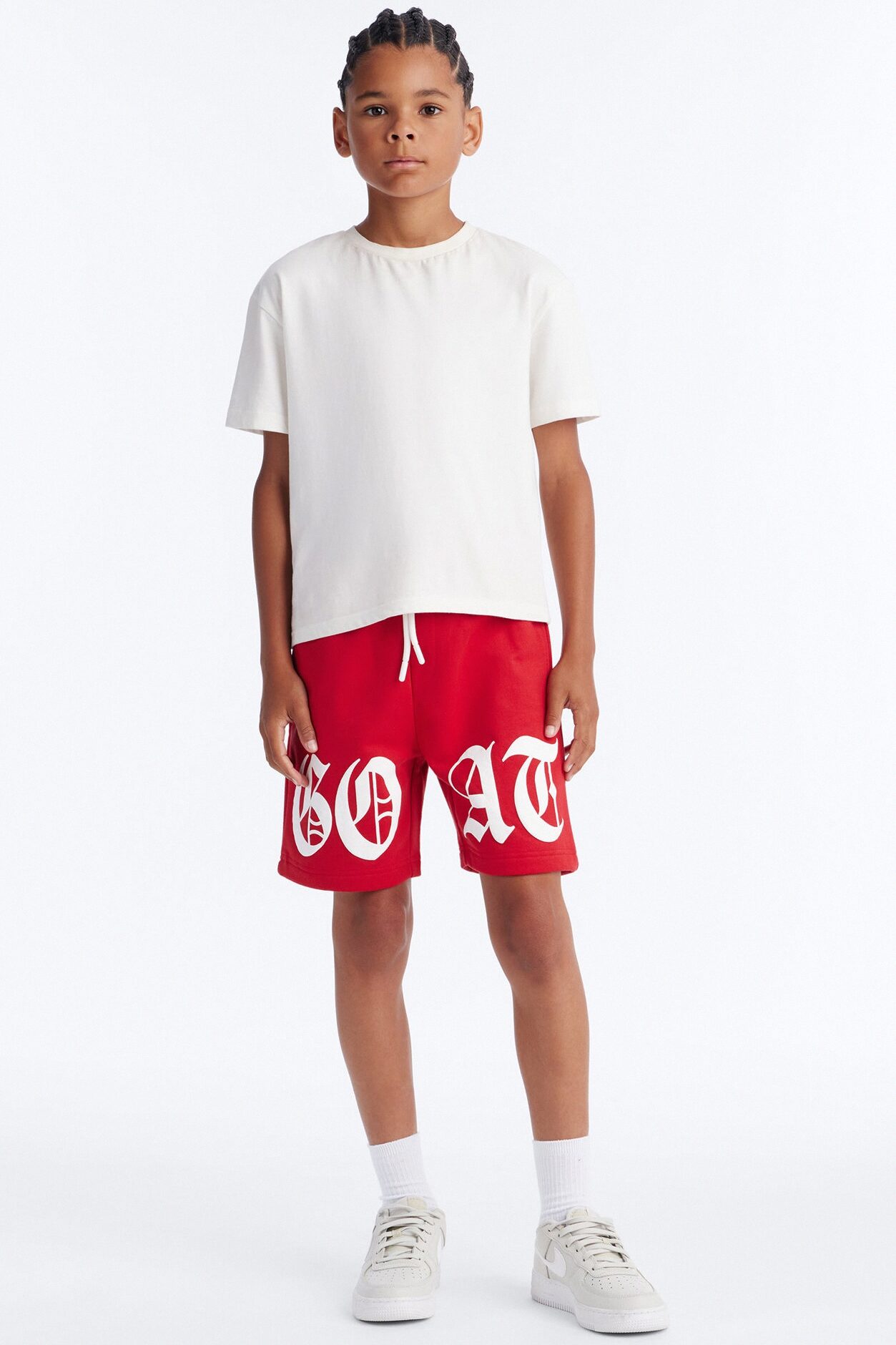 Mini GOAT Things Shorts - Red