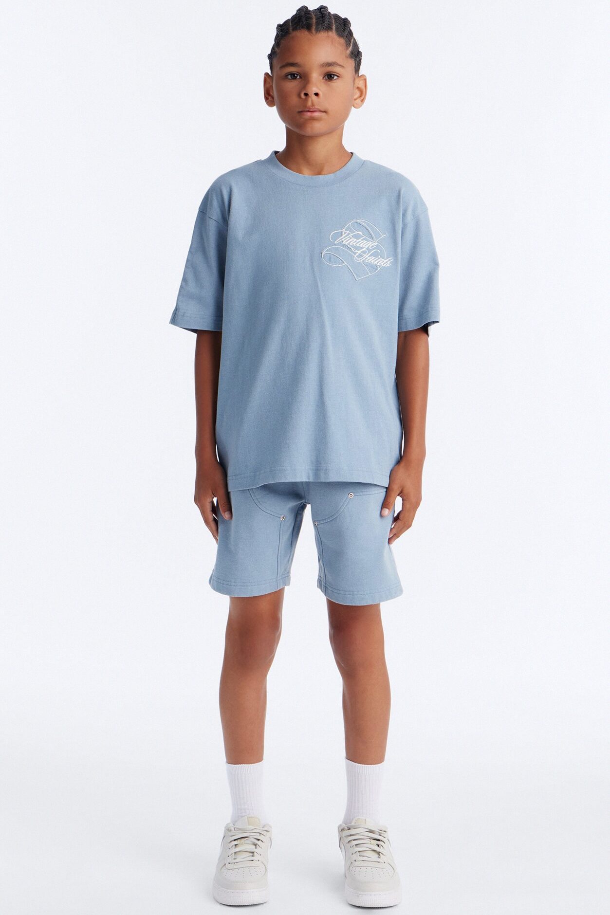Mini Still A Saint Short Sleeve Tee - Light Blue