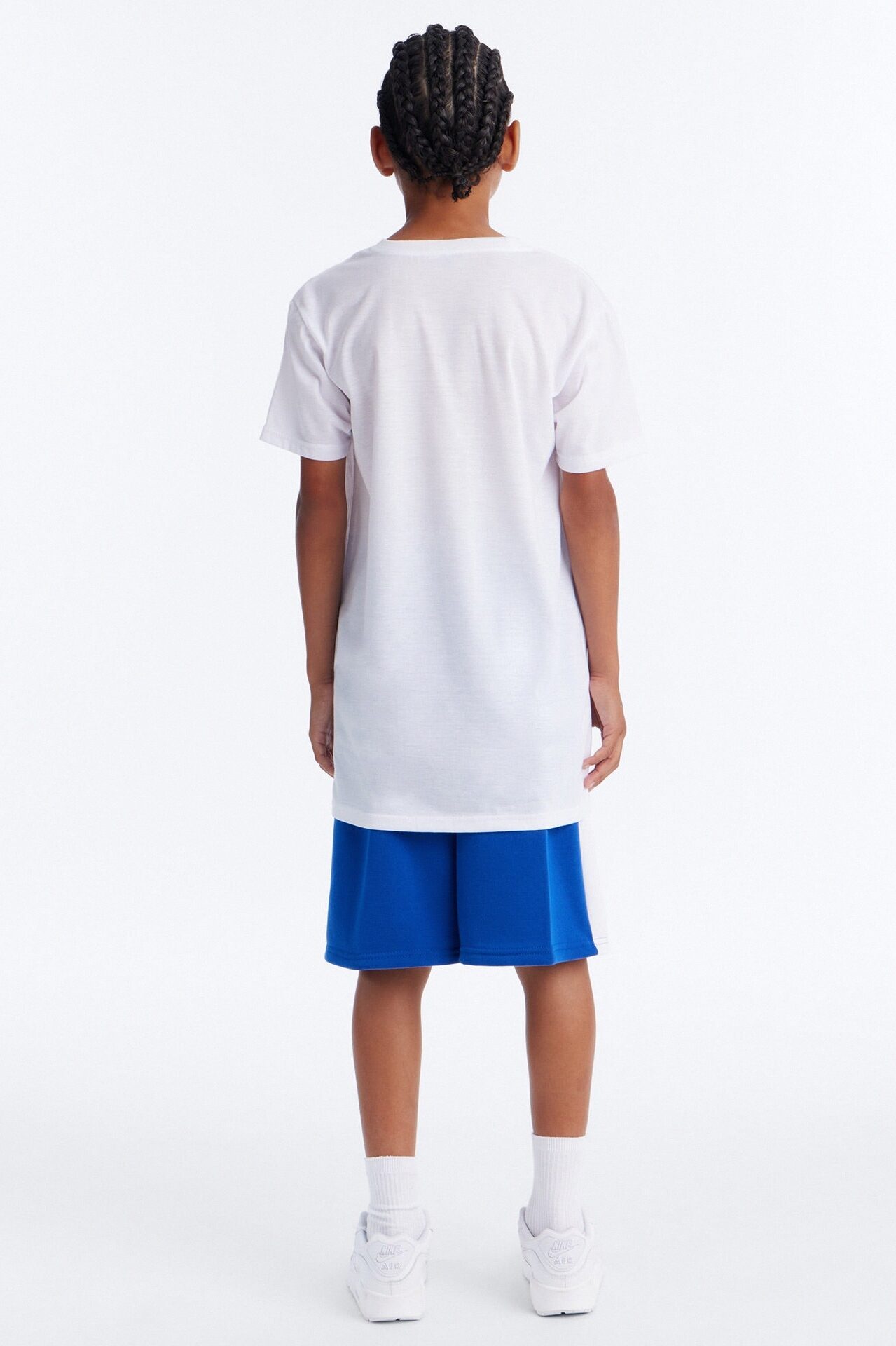 Mini Beverly Palm Trees Short Set - White/combo