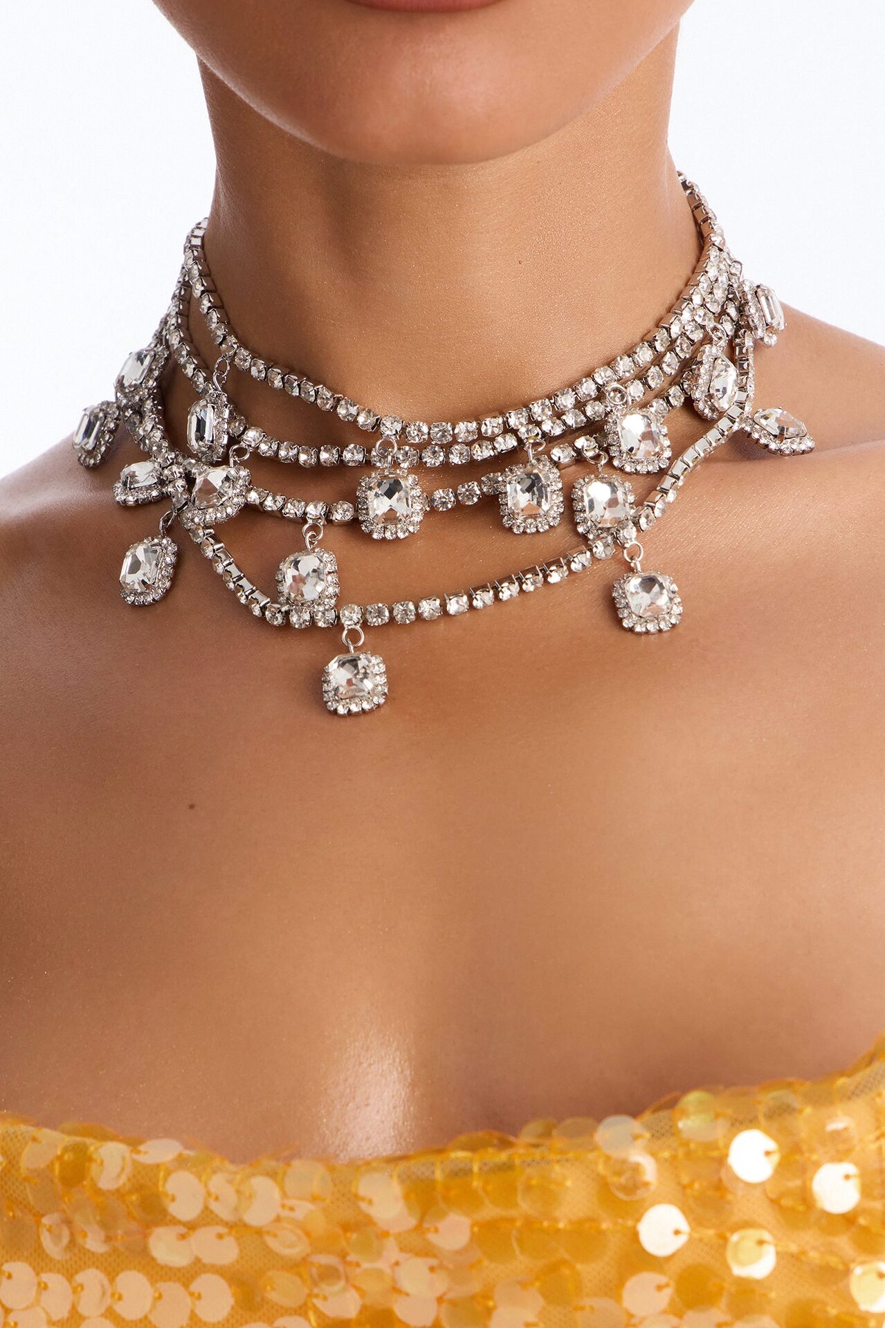 Lux Layers Necklace - Silver