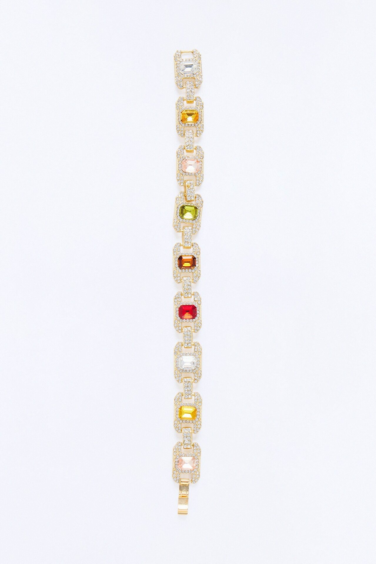 Most Regal Iced Gemstone Bracelet - Gold