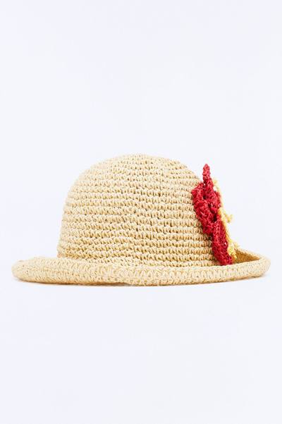 Flower In The Sand Sun Hat - Natural/Combo