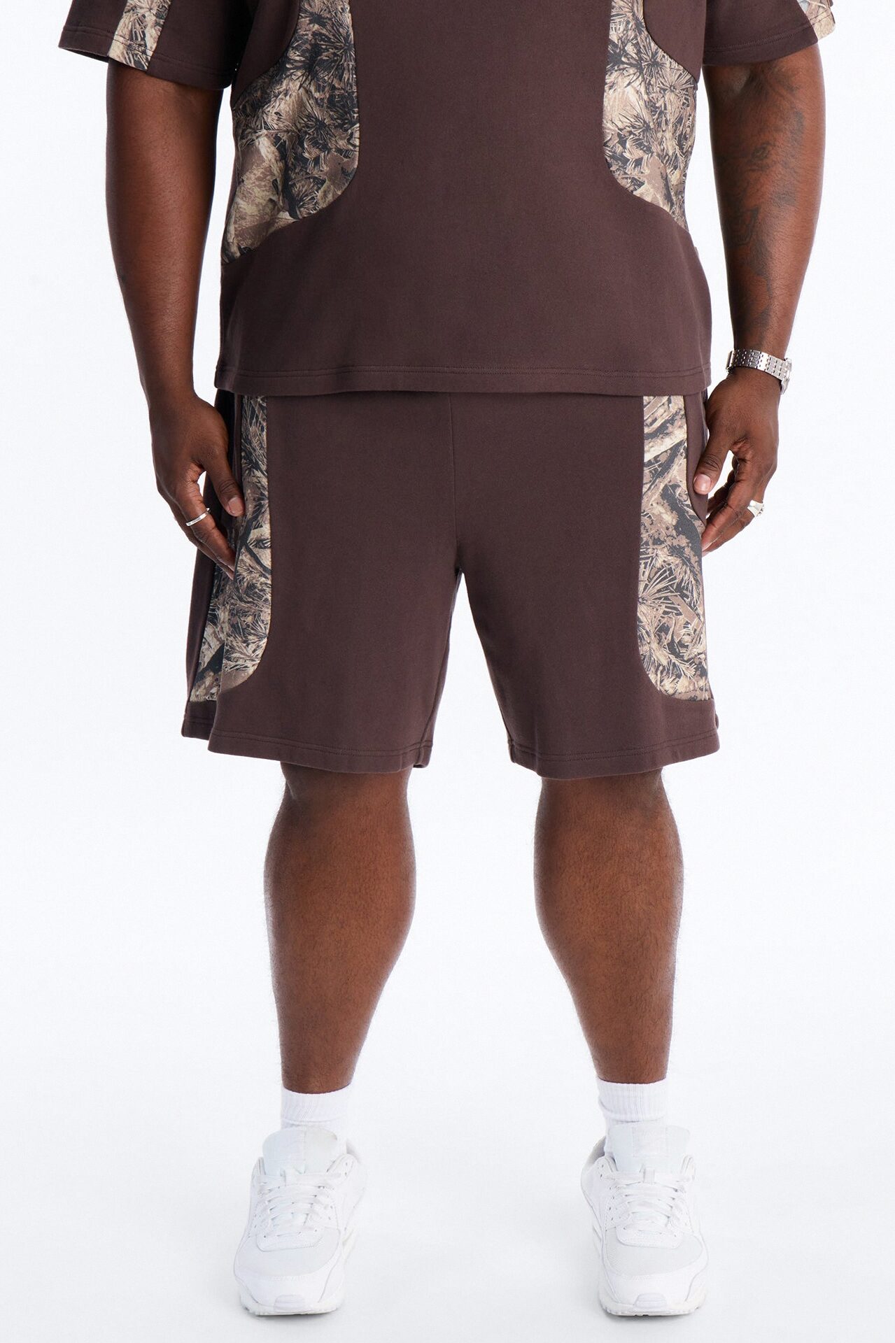 Camo Paneled Sweatshort - Camouflage