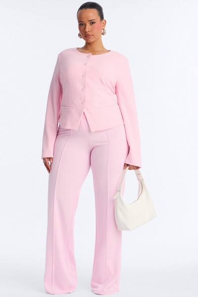Tall Call It Even Wide Leg Dress Pants - Pink