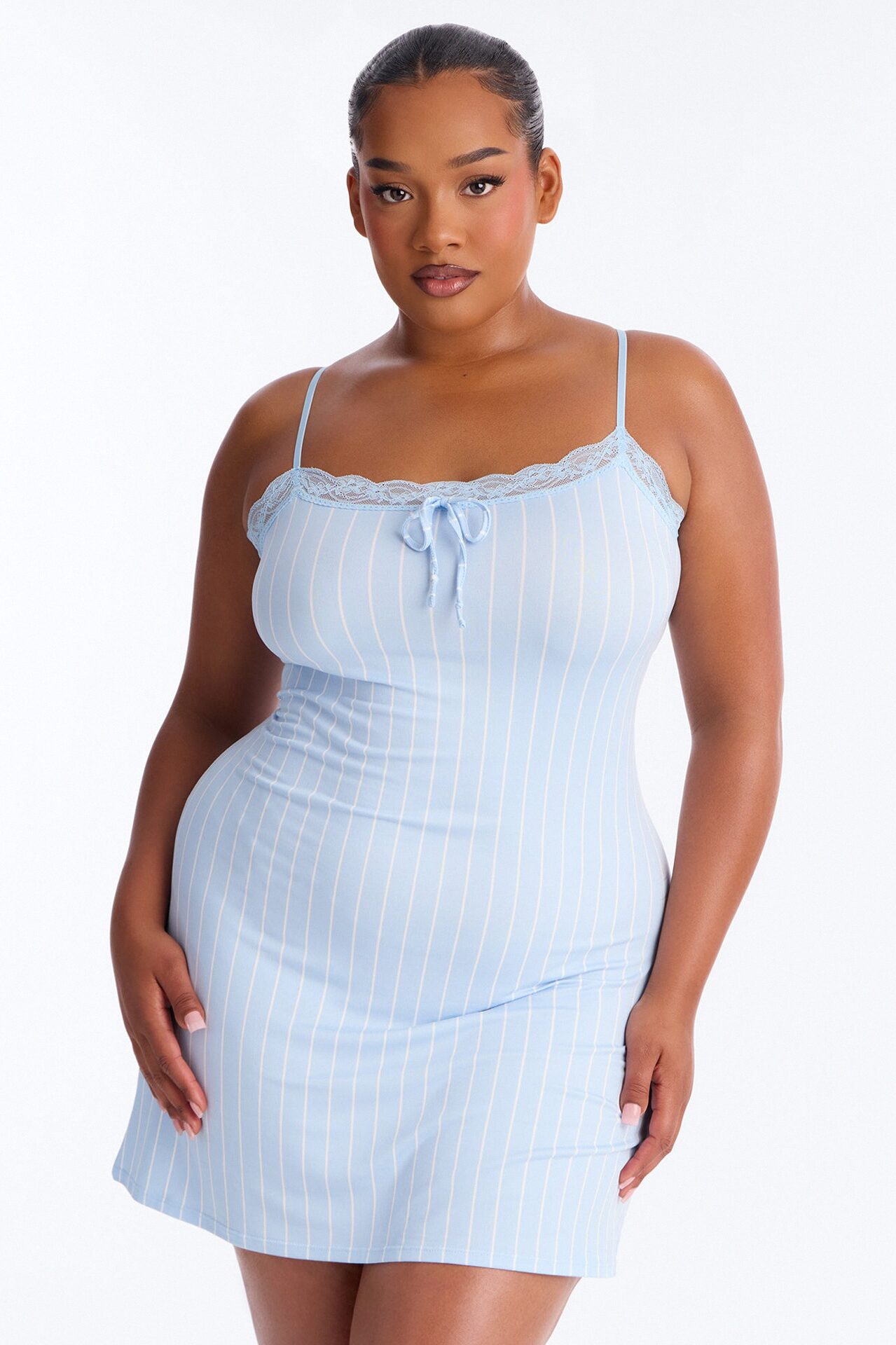 Stay The Night Sleep Dress - Blue/combo