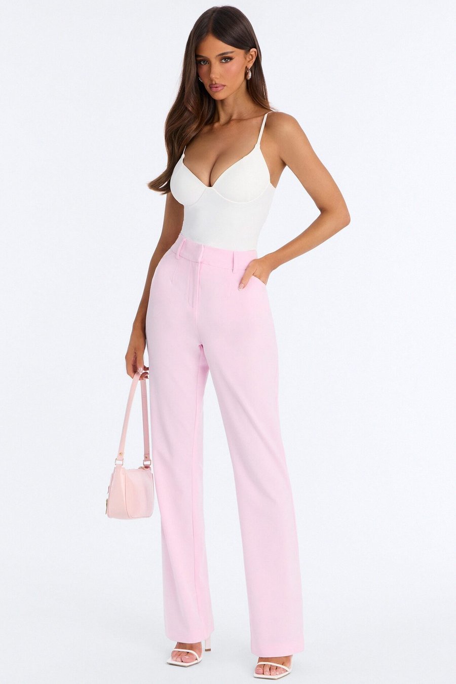Tasha Dressy High Rise Pants - Pink