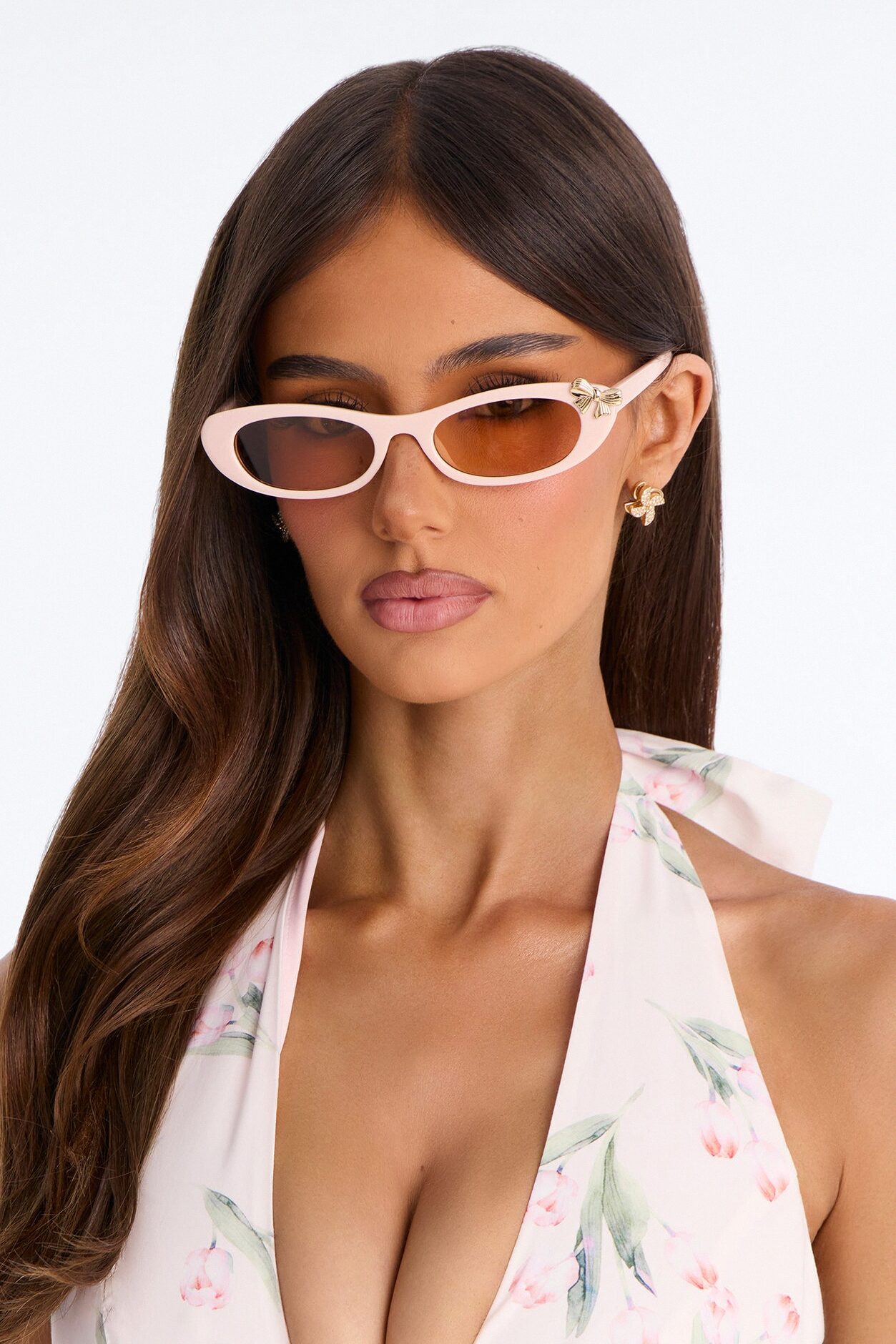 Pretty In Bow Sunglasses - Pink