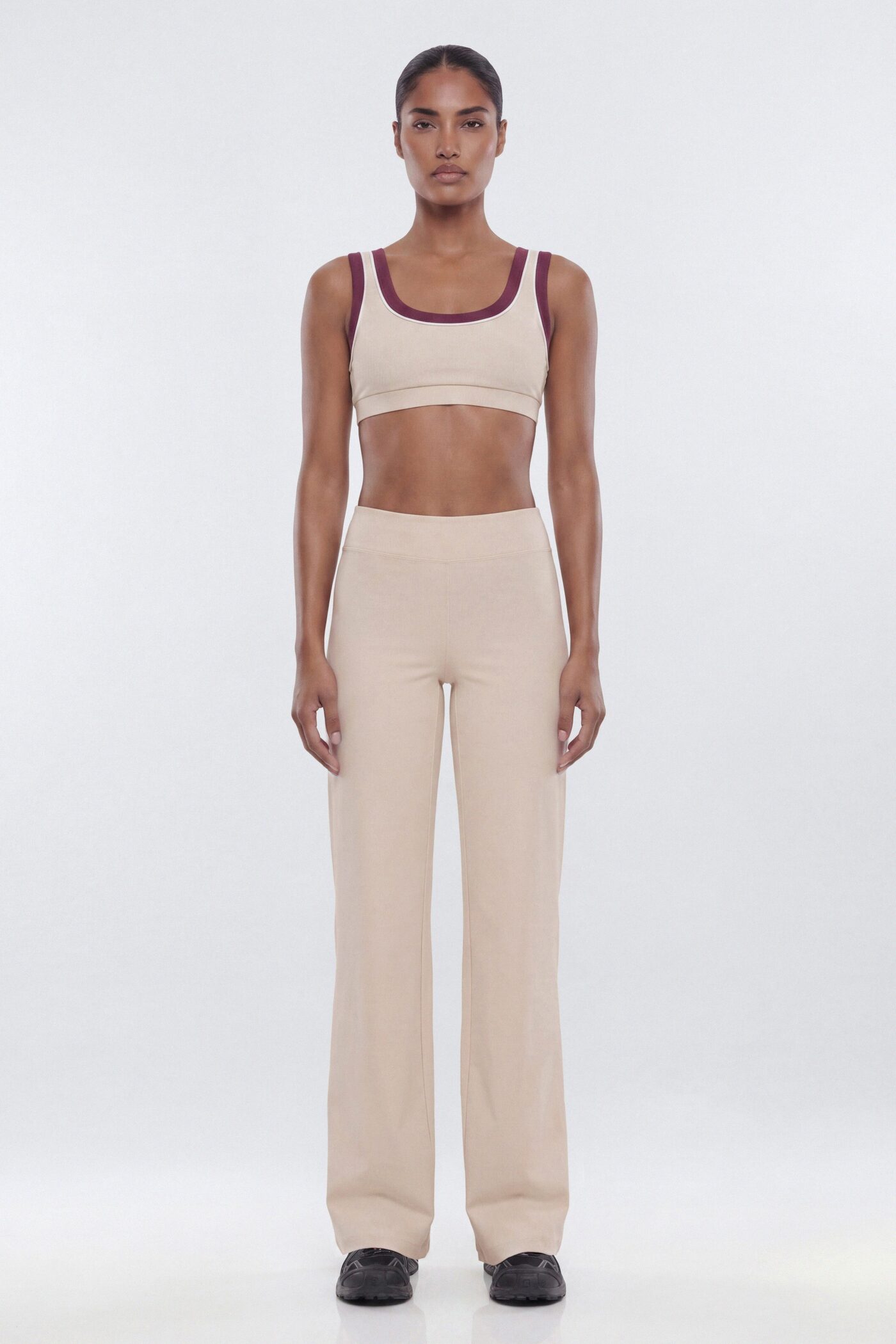 ButterSoft 34″ Mid Rise Straight Leg Active Pant - Oat Milk