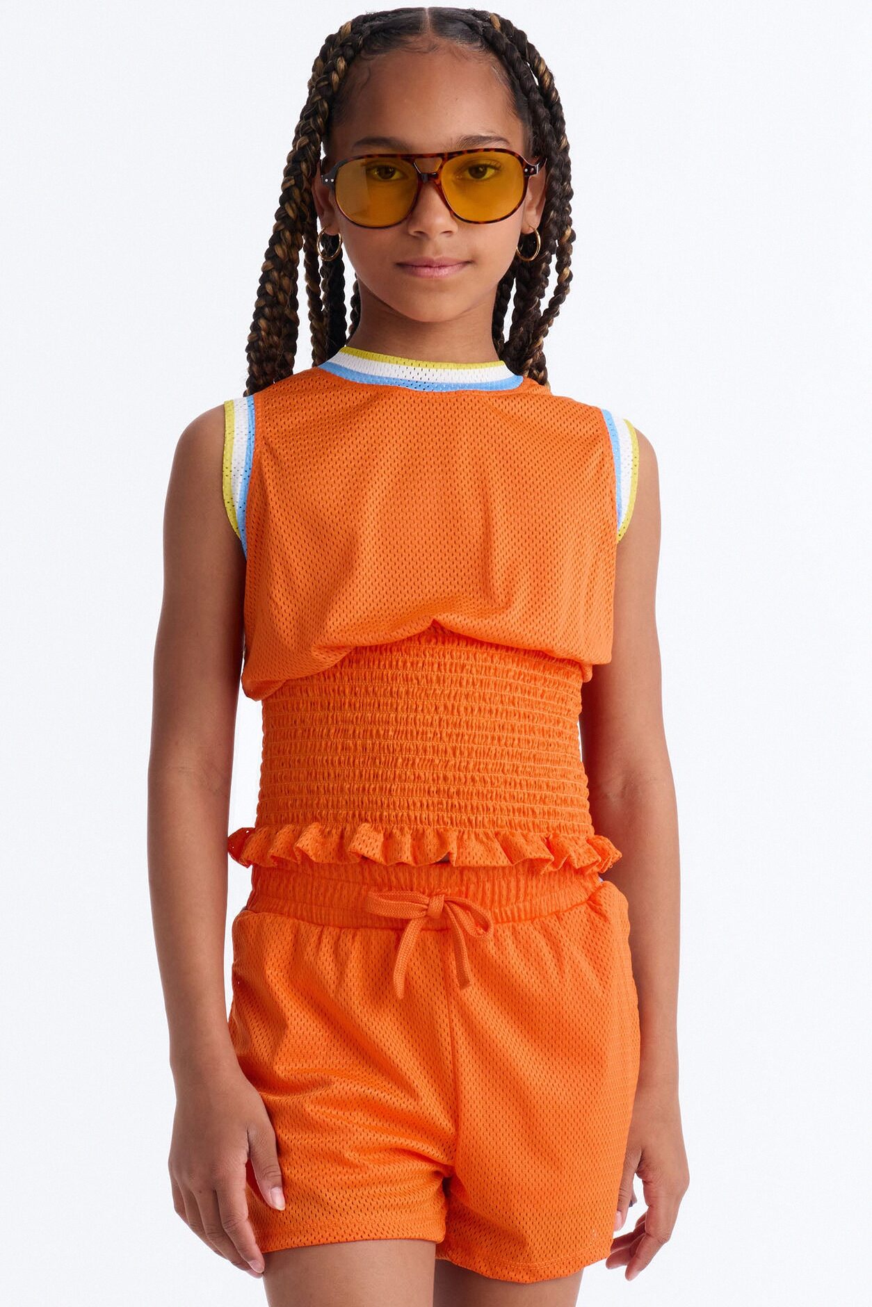 Mini Make The Most Of It Short Set - Orange