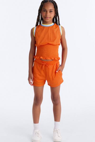 Mini Make The Most Of It Short Set - Orange