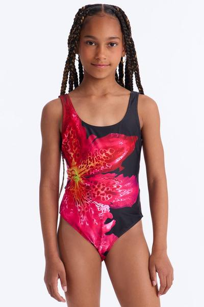 Mini Still Blooming 1 Piece Swimsuit - Black/combo