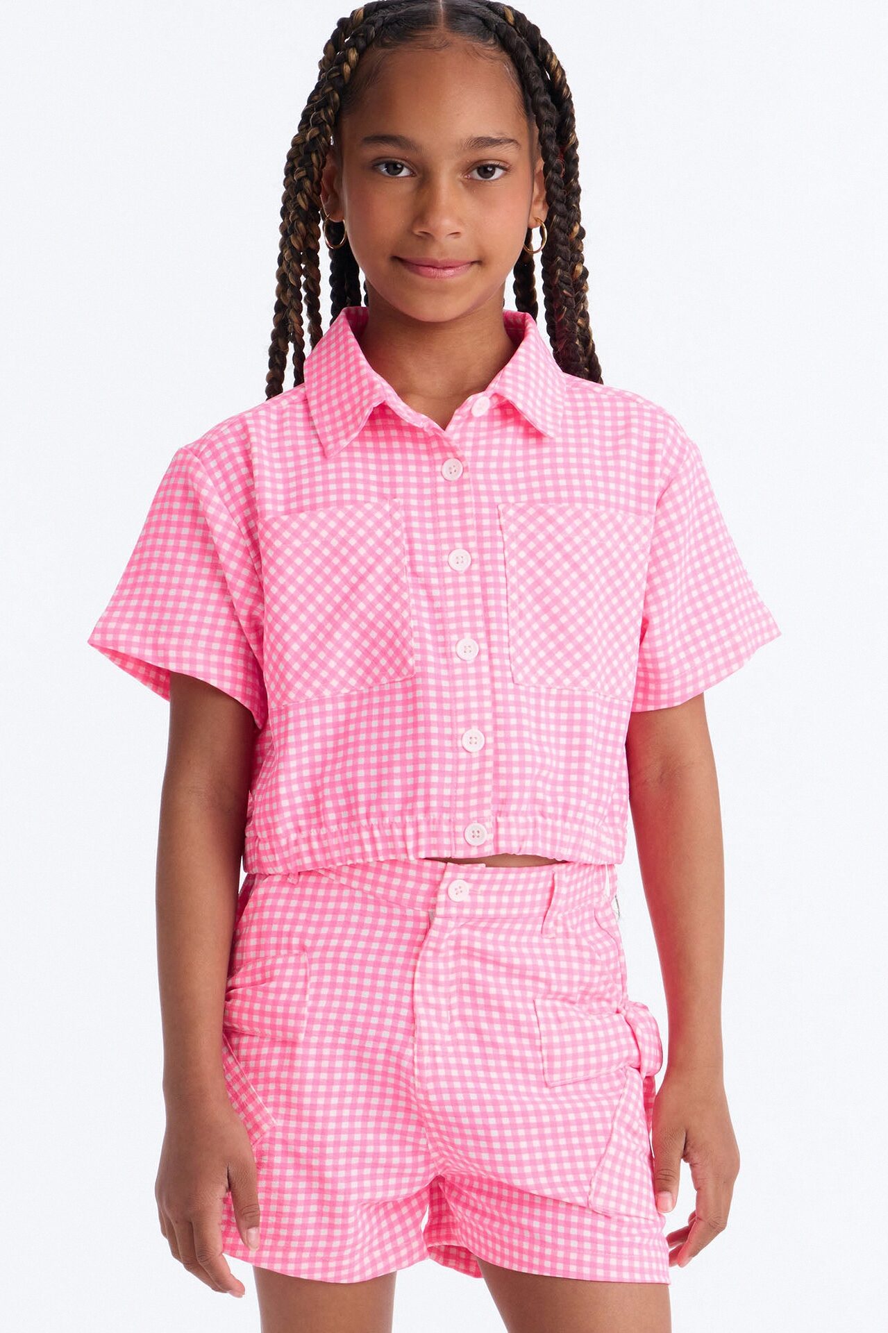 Mini Just Can't Wait Short Set - Pink