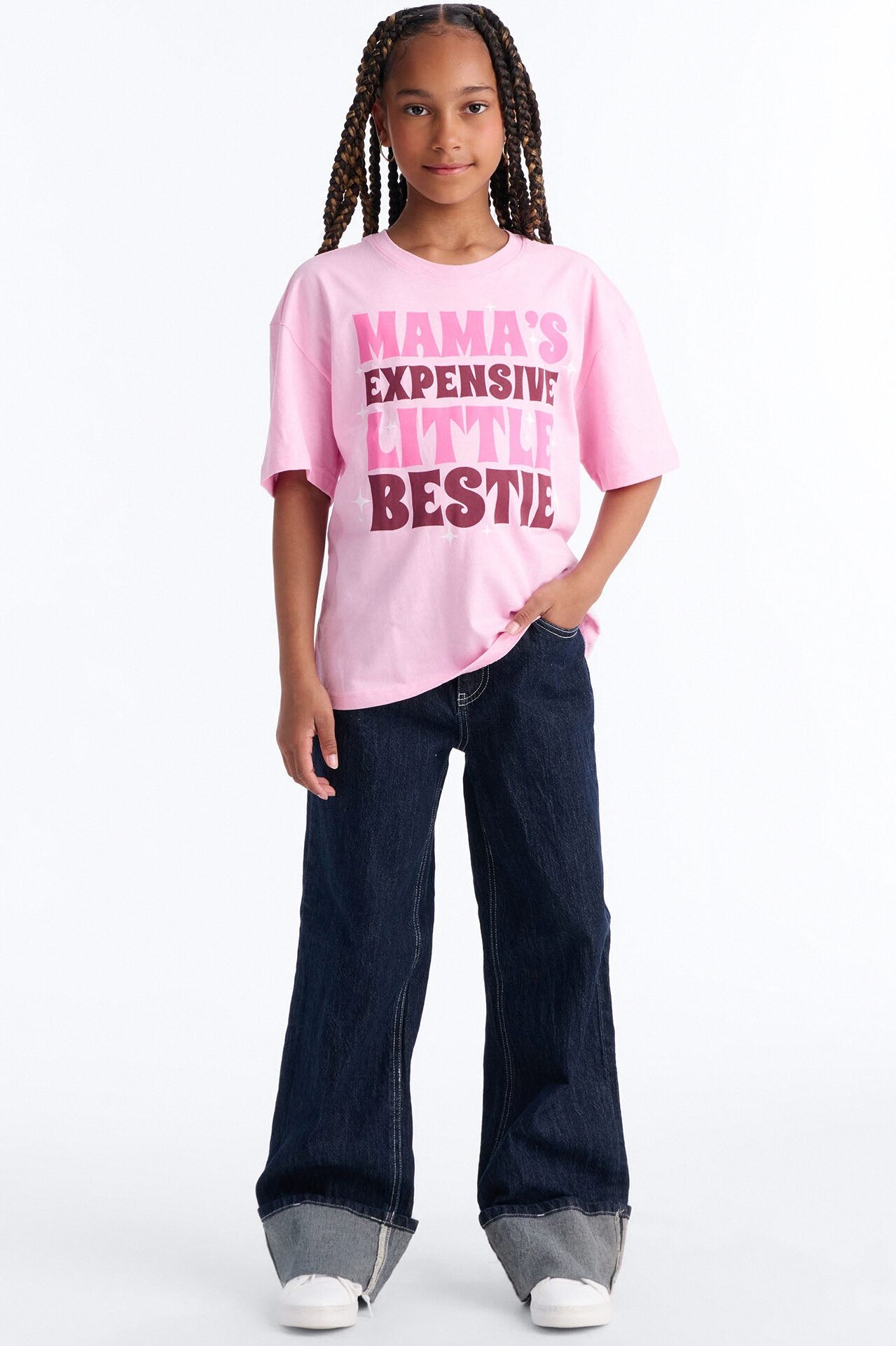 Mini Mama's Expensive Little Bestie Short Sleeve Tee - Pink