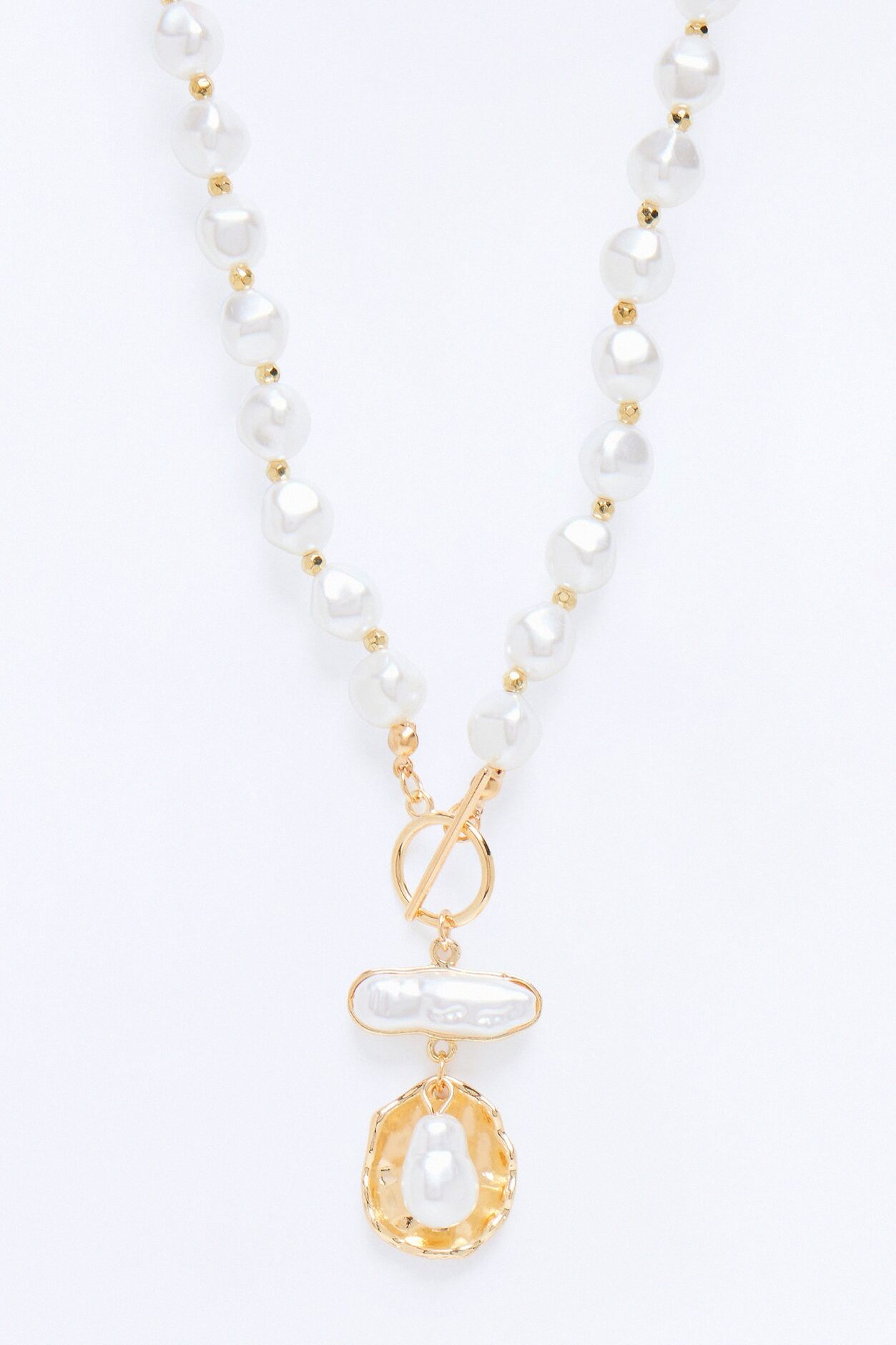 Penelope Pearls Choker Necklace - Gold/combo