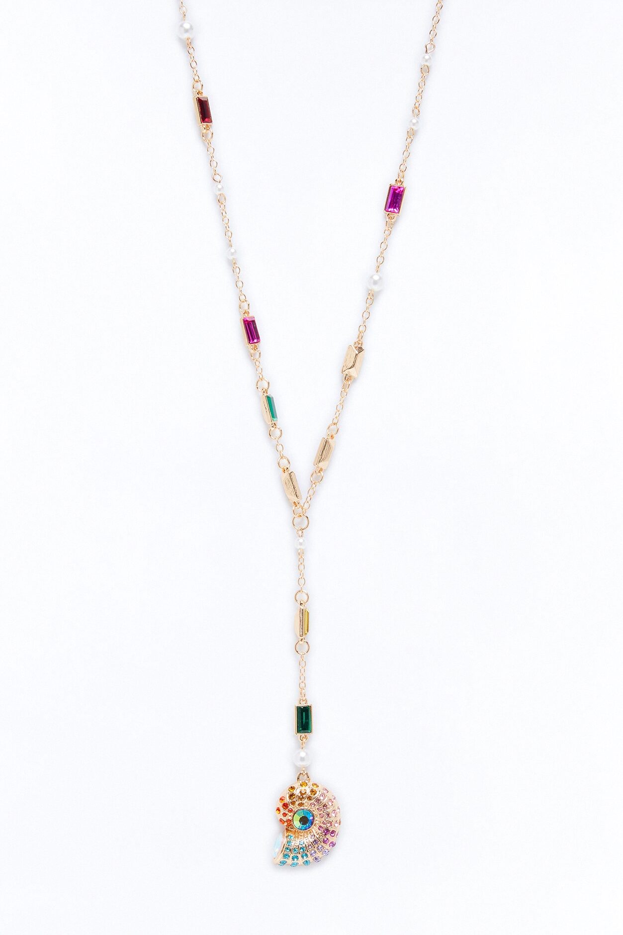 Mermaid Life Lariat Necklace - Multi Color