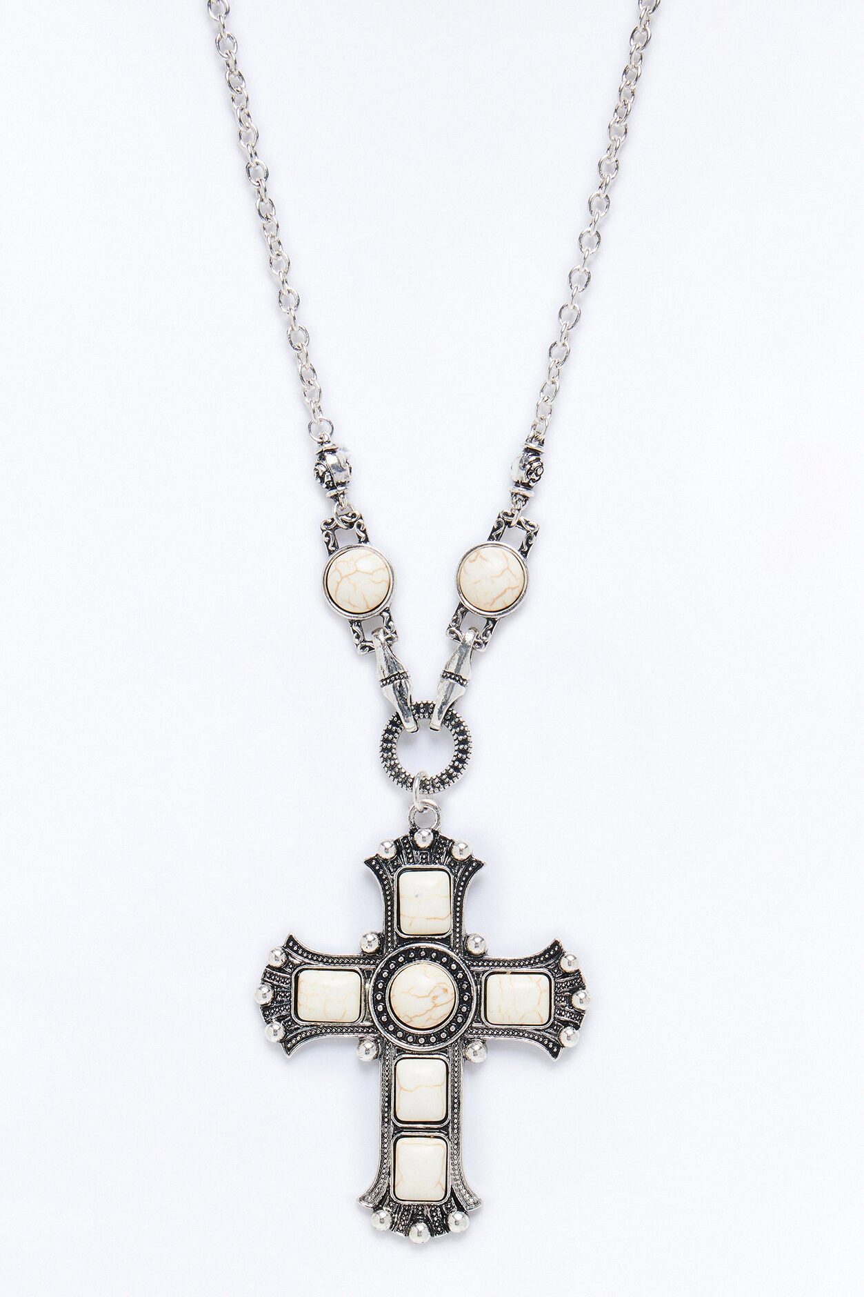 Desert Royalty Necklace - White/Silver