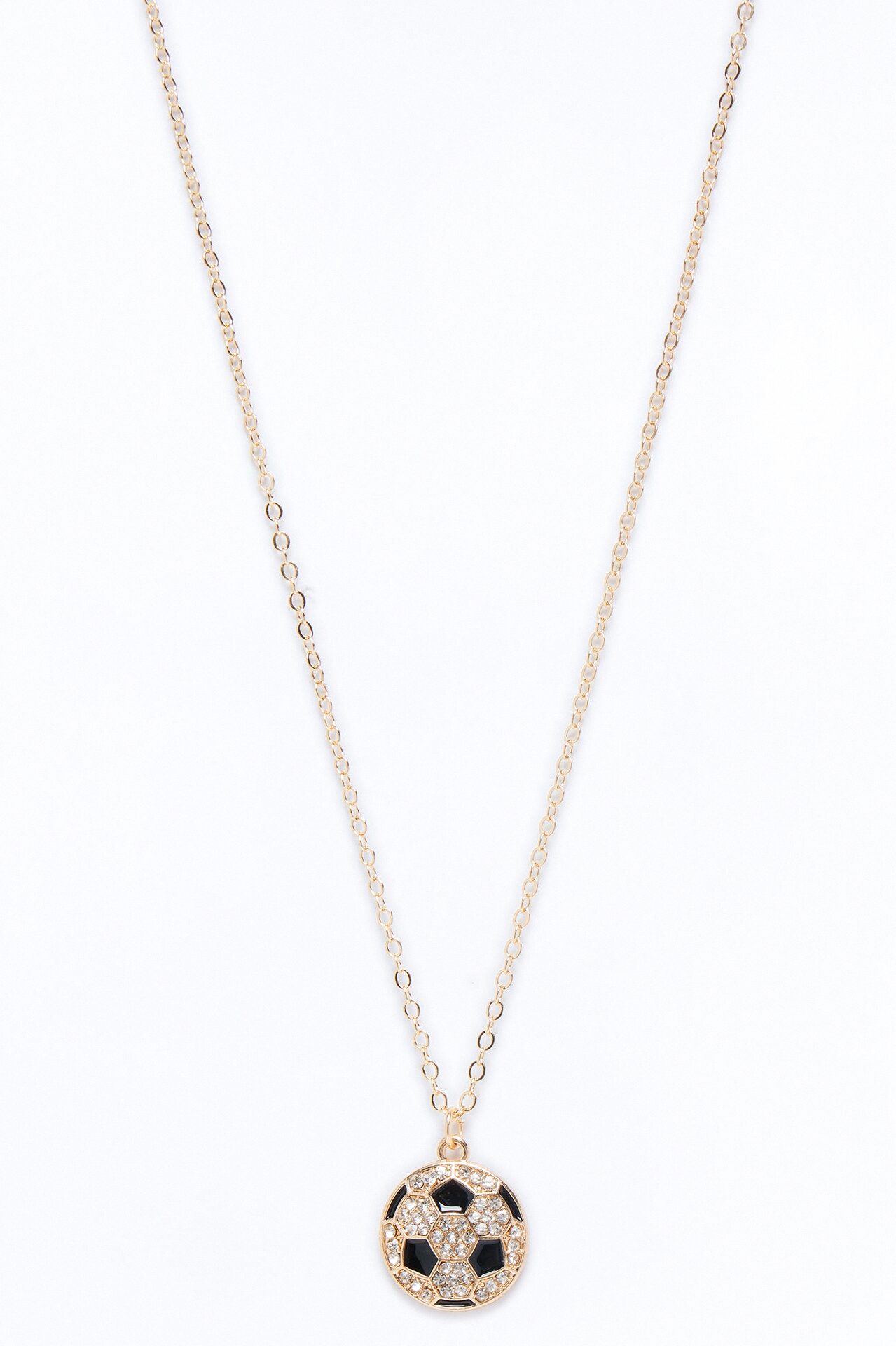 Soccer Mami Necklace - Black/Gold