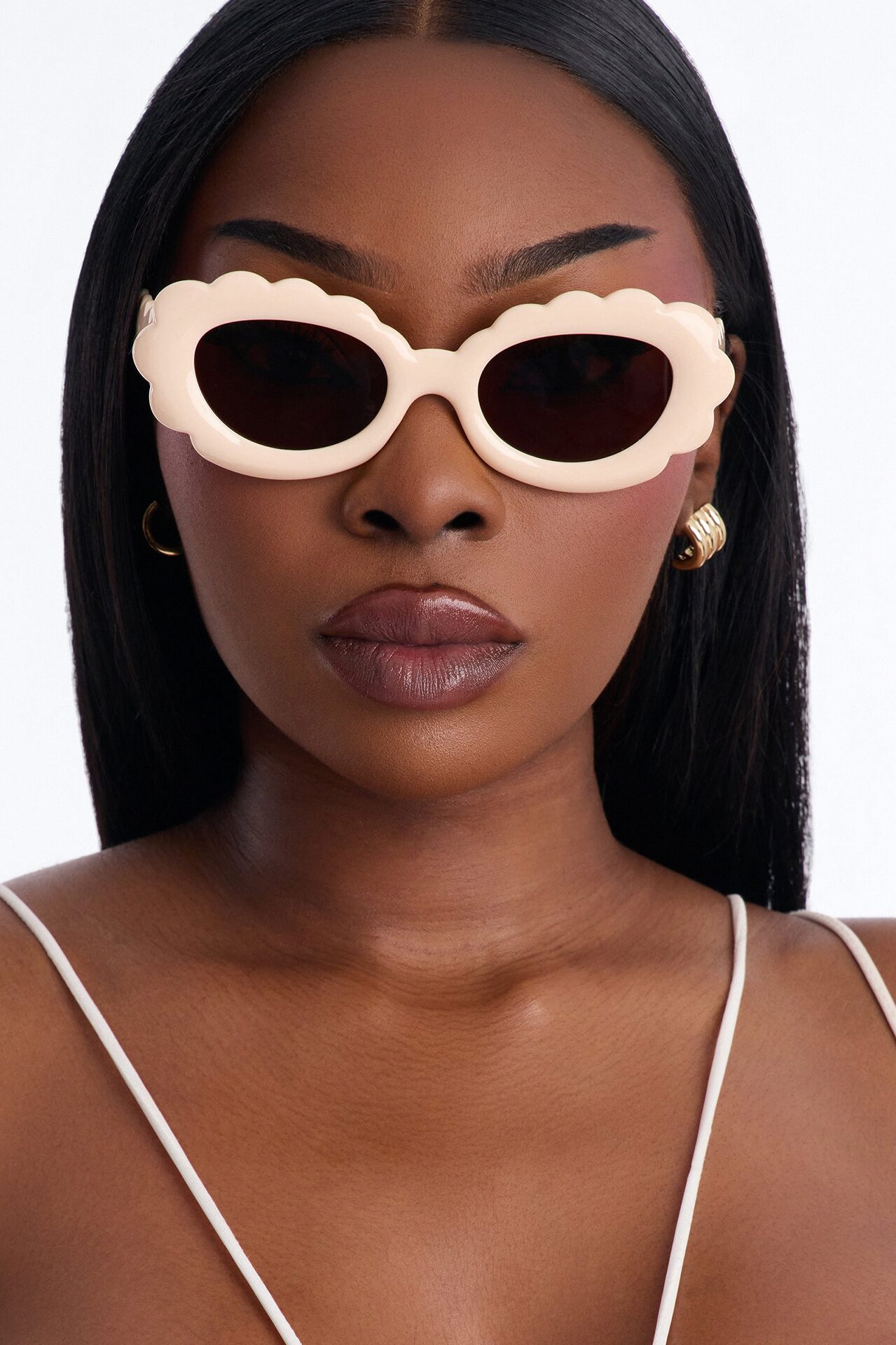 Razor Laser Sunglasses - Nude
