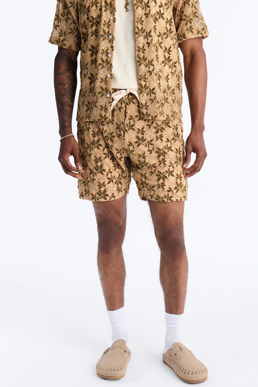 Cabo Canopy Relaxed Short - Tan Multi Color