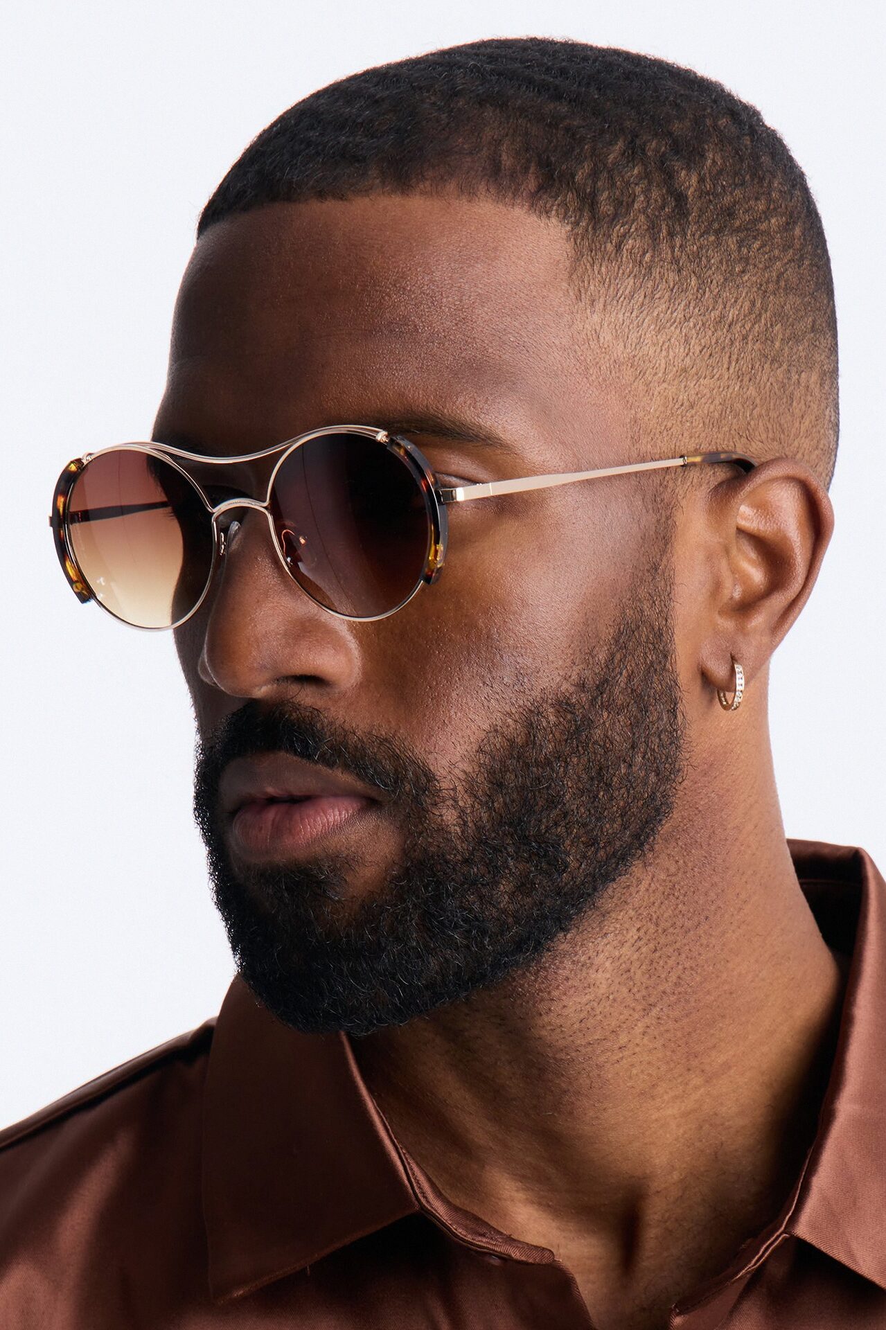Over The Lining Sunglasses - Brown/combo