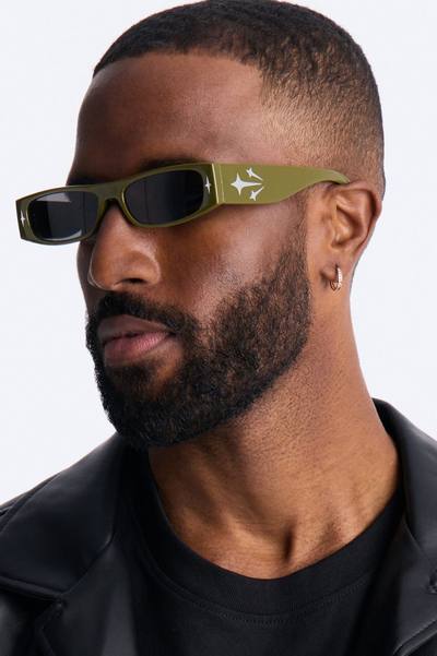 Y2K Starlight Rays Sunglasses - Green