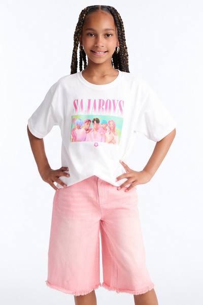 Mini Saja Boys Soda Pop Short Sleeve Tee - Pink