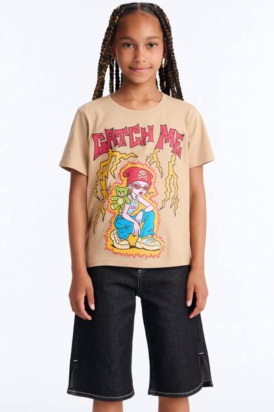 Mini Catch Me Short Sleeve Tee - Khaki