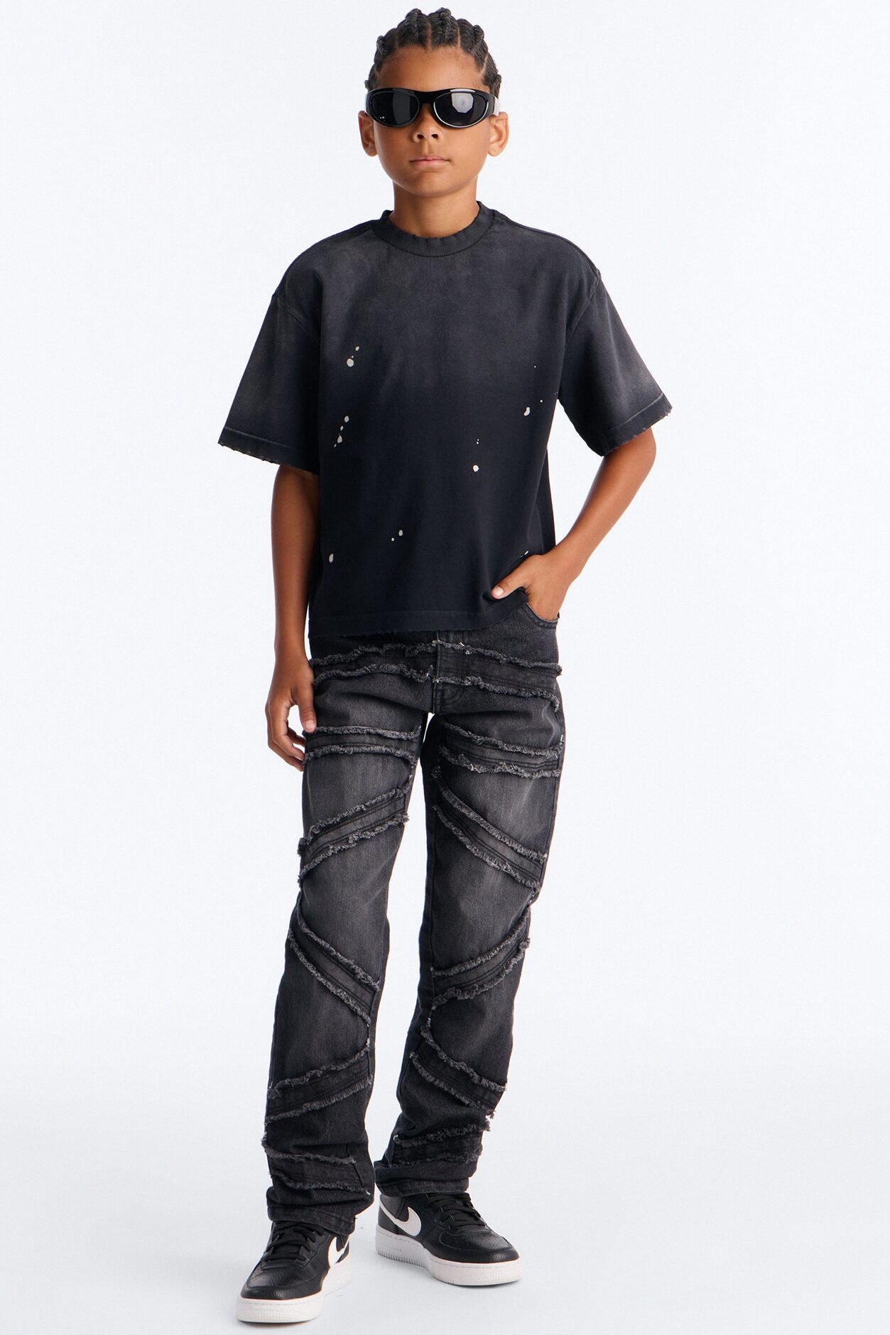 Mini We'll See Fray Jeans - Black