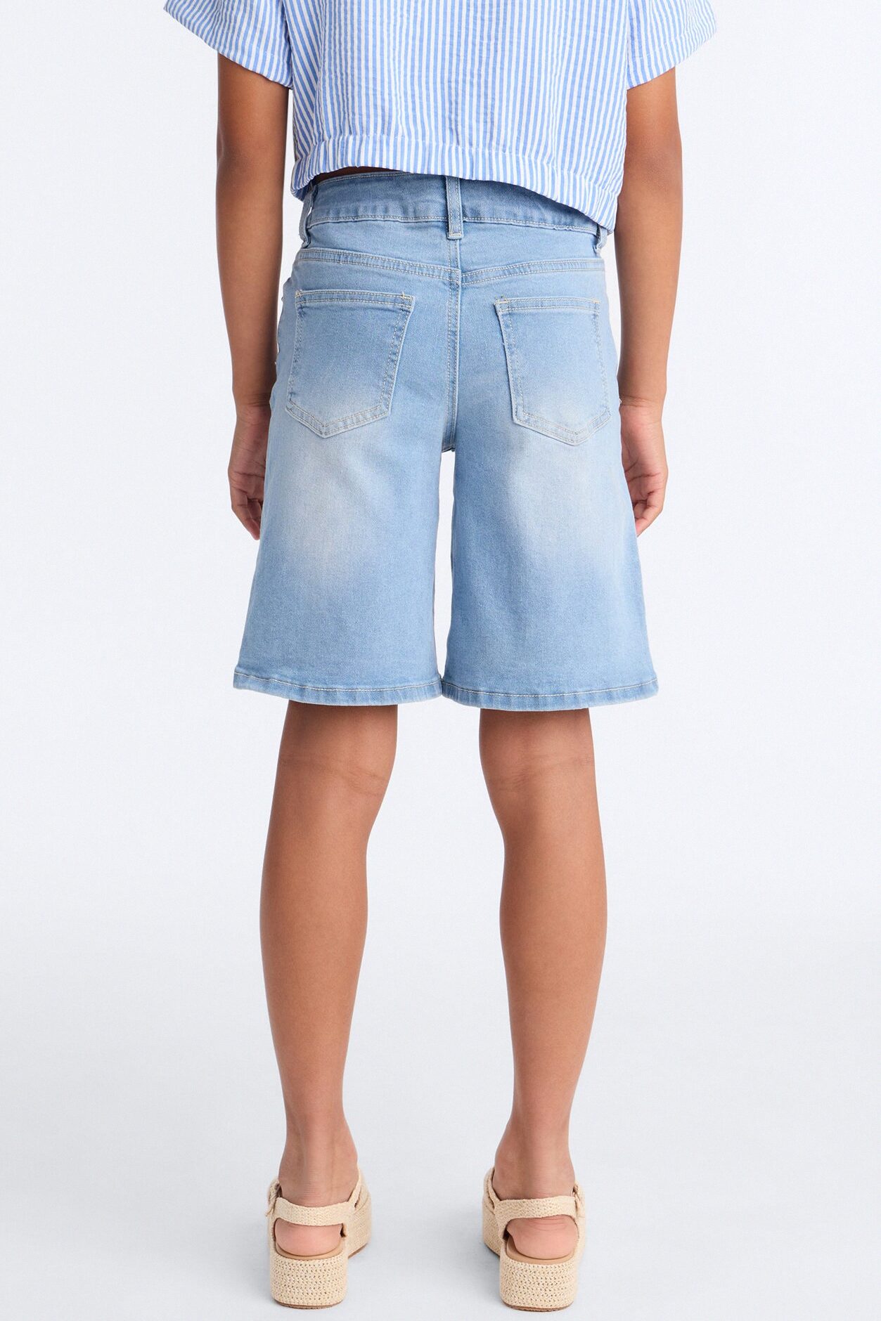 Mini Just Because Jorts - Medium Wash
