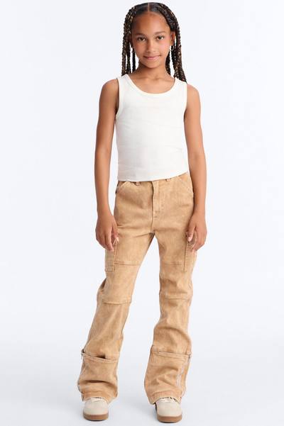 Mini Camden Cargo Utility Jeans - Tan