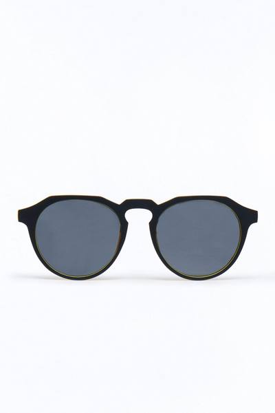 In Season Two Tone Sunglasses - Black/Yellow