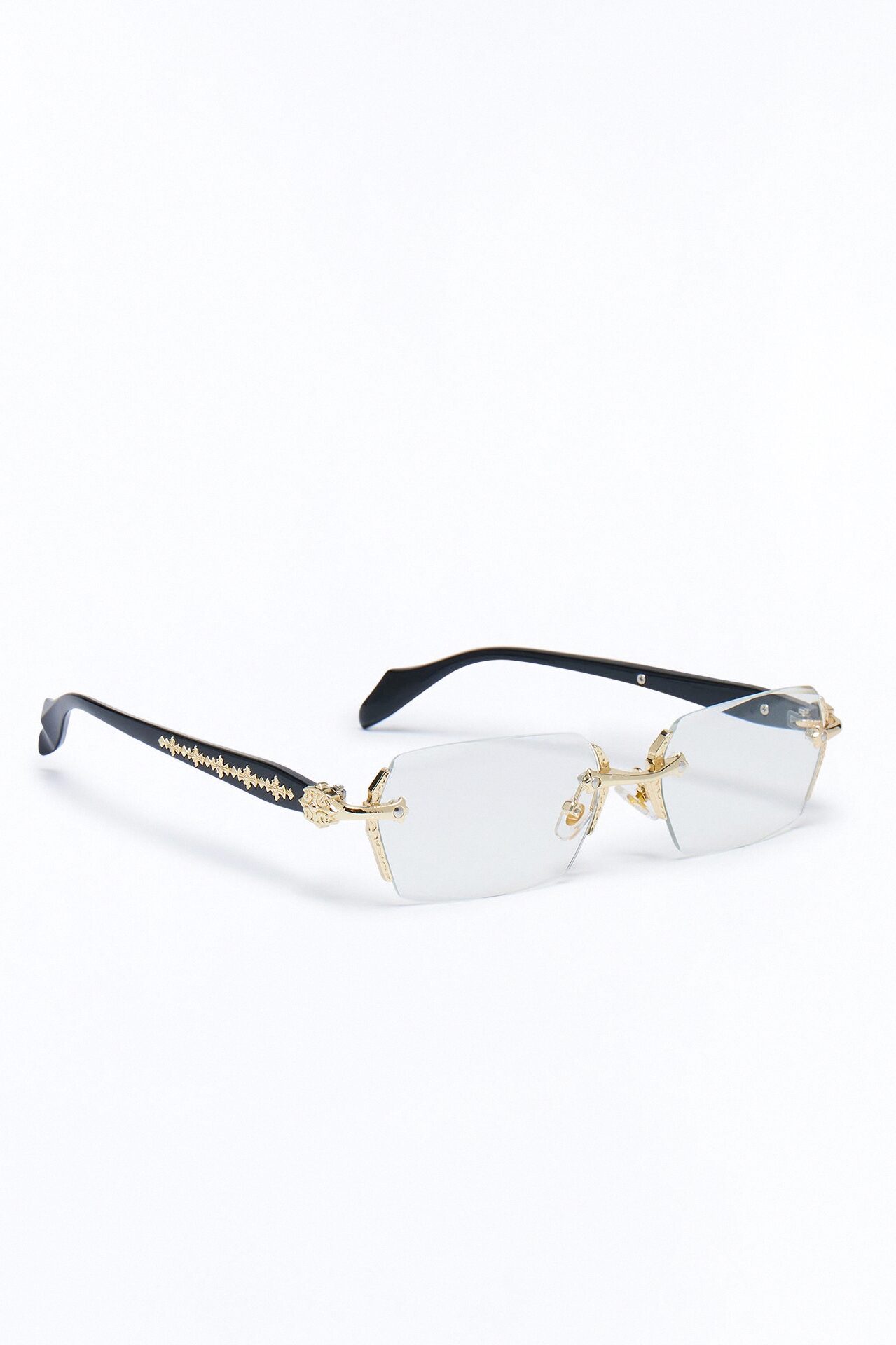 Retro Abraxas Sunglasses - Black/Gold