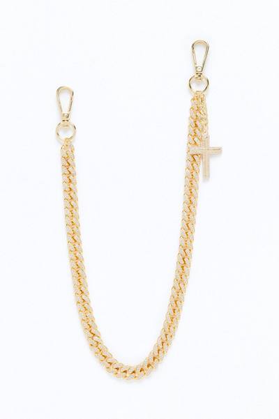 Following Faith Cuban Pant Chain - Gold
