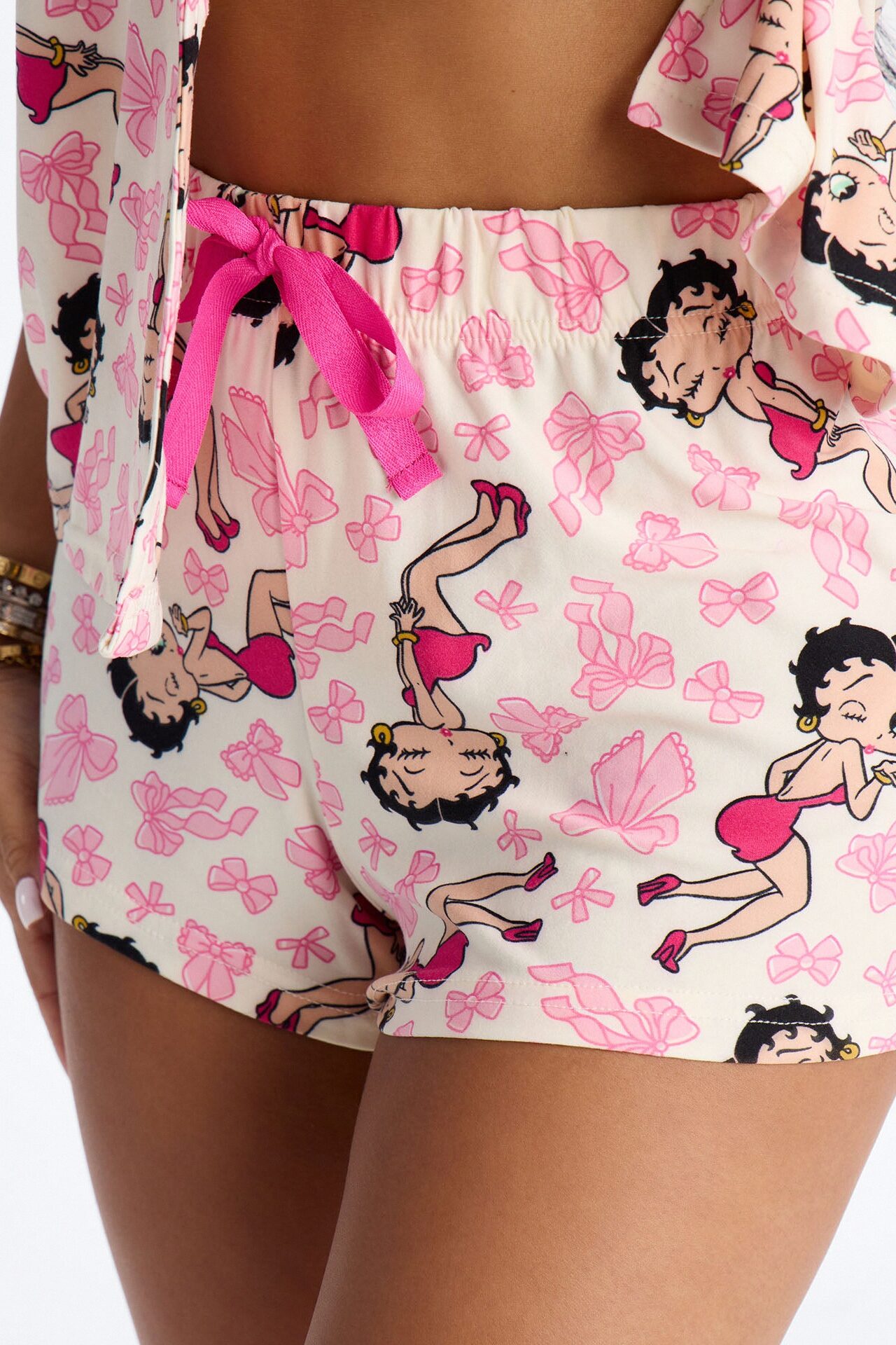 Betty Boop & Bows PJ Short Set - Pink/combo