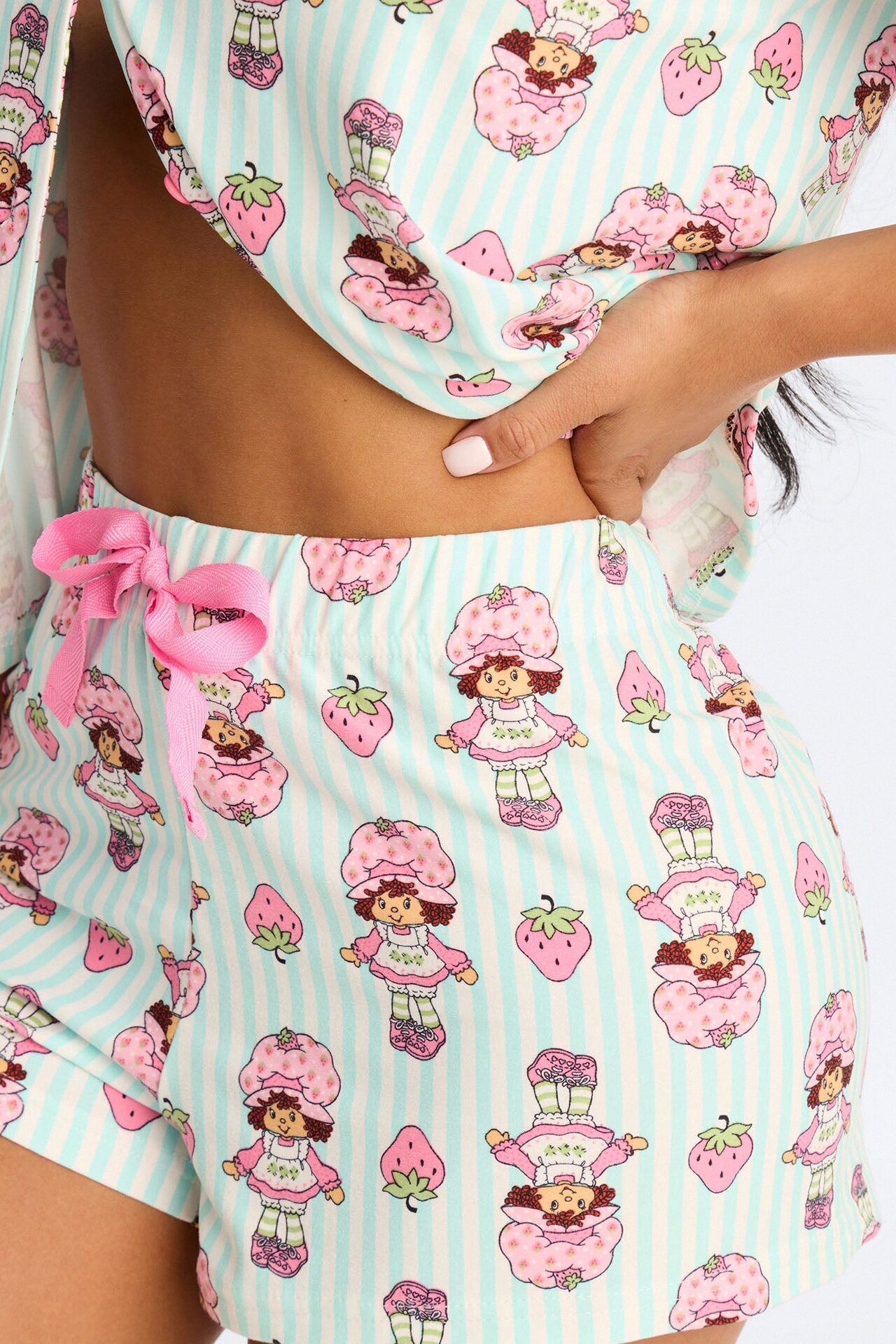 Strawberry Shortcake's Berries & Stripes PJ Short Set - Blue/combo