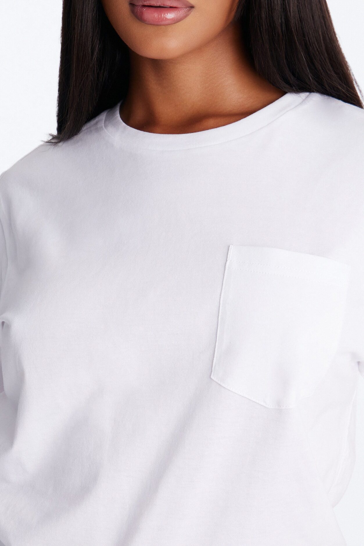 Everyday Oversized Pocket Tee - White